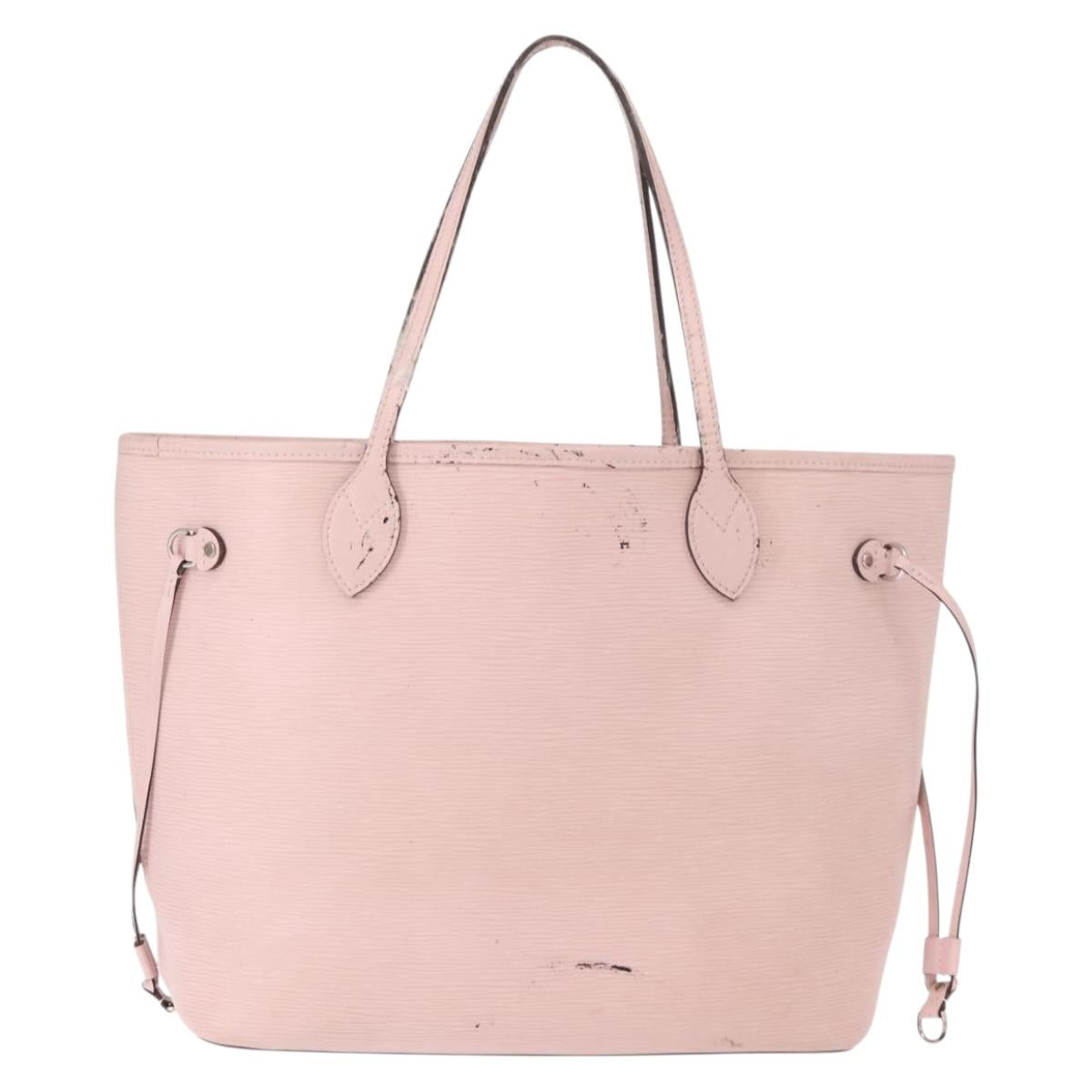 LOUIS VUITTON Epi Neverfull MM Tote Bag Rose Claire M41091 LV Auth gh1062