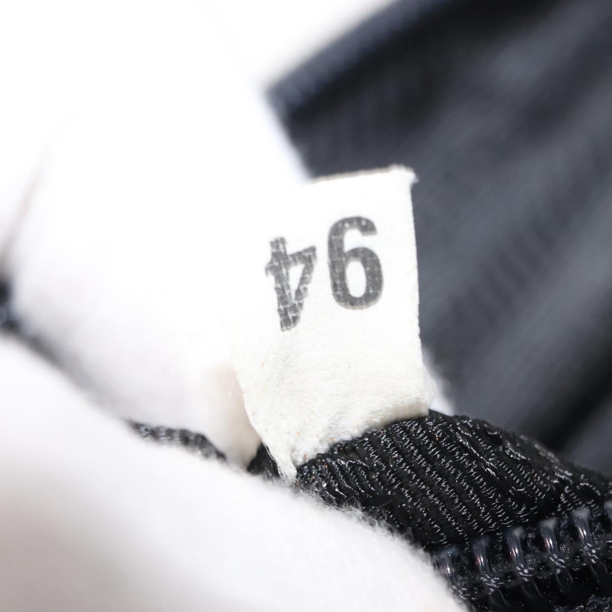 PRADA Tote Bag Nylon Black Silver Auth gh1067