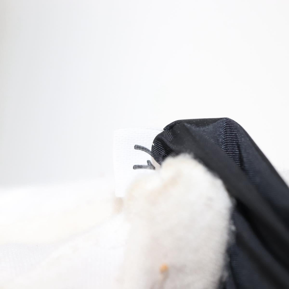 PRADA Sports Hand Bag Nylon Leather Black Silver Auth gh1071