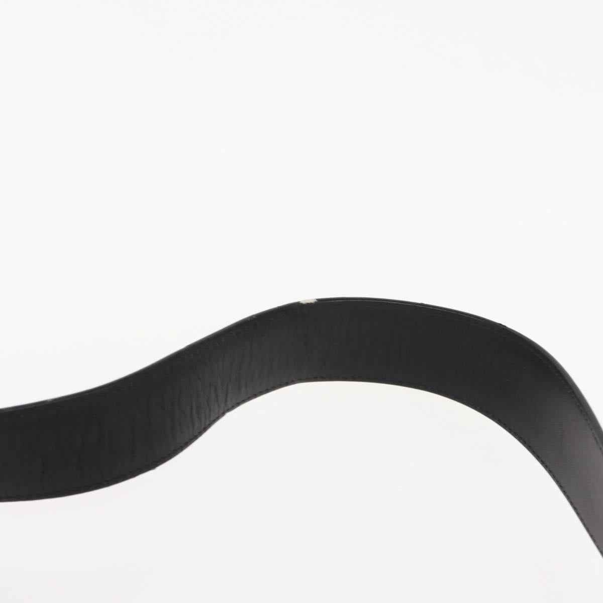 Salvatore Ferragamo Shoulder Bag Leather Black Gold Auth gh1111