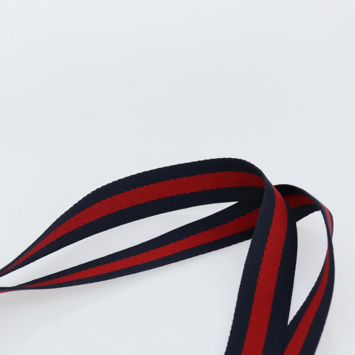 GUCCI GG Supreme Sherry Line Tote Bag PVC Navy Gold 002 983 0163 Auth gh1118