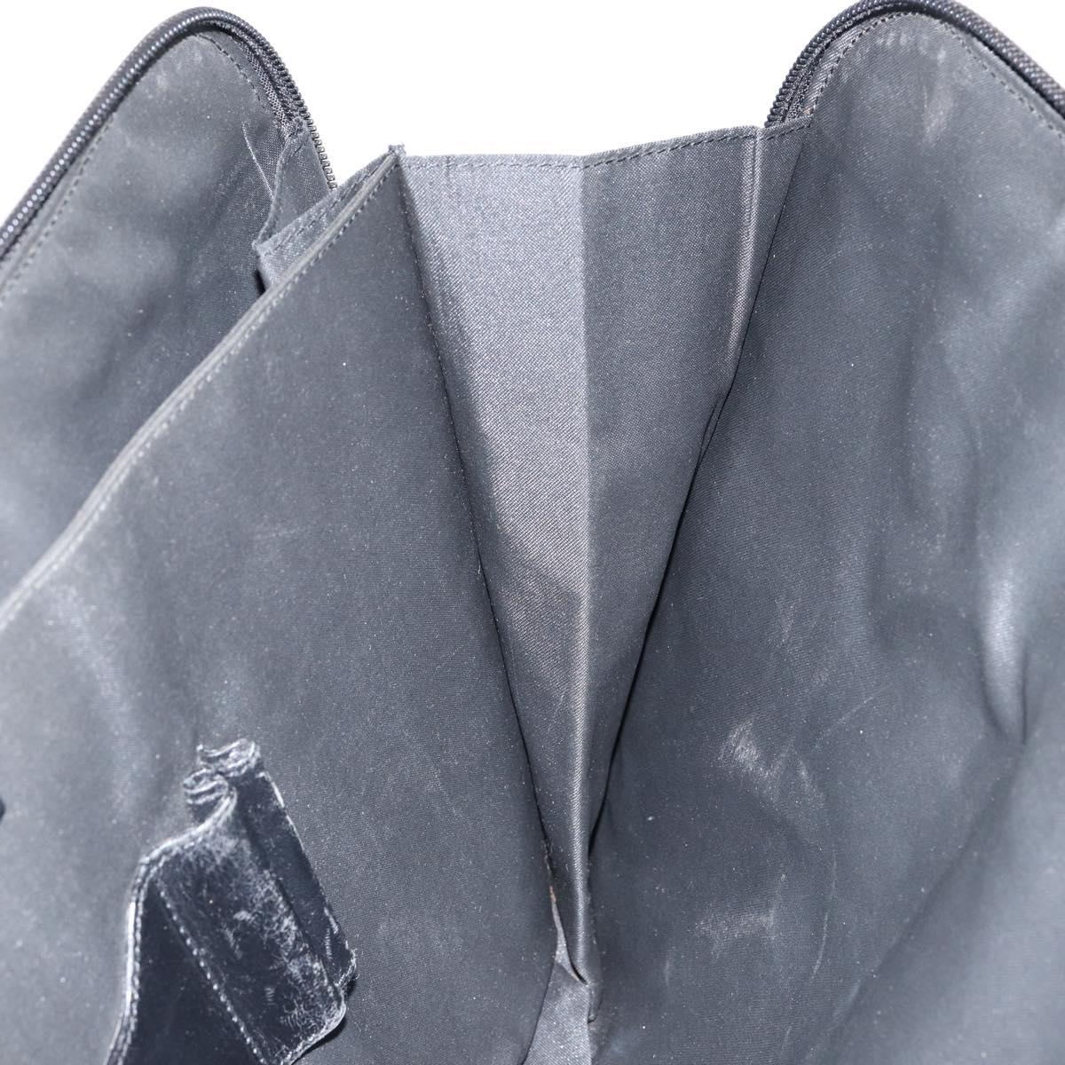 GUCCI GG Canvas Clutch Bag Black Silver 017 1502 Auth gh1125