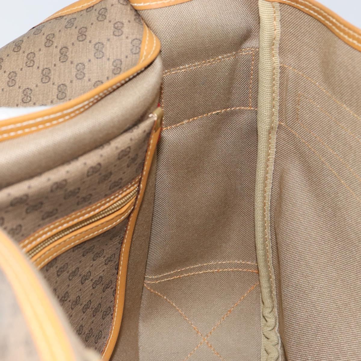 GUCCI Micro GG Supreme Web Sherry Line Bag PVC Beige 019 39 0151 Auth gh1131