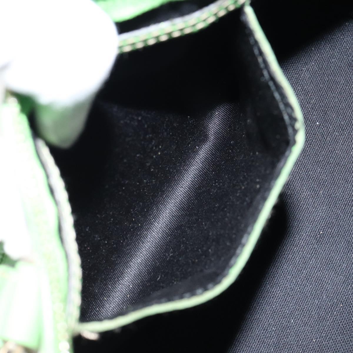 GUCCI GG Supreme Sherry Line Boston Bag PVC White Gold Green 190257 Auth gh1133