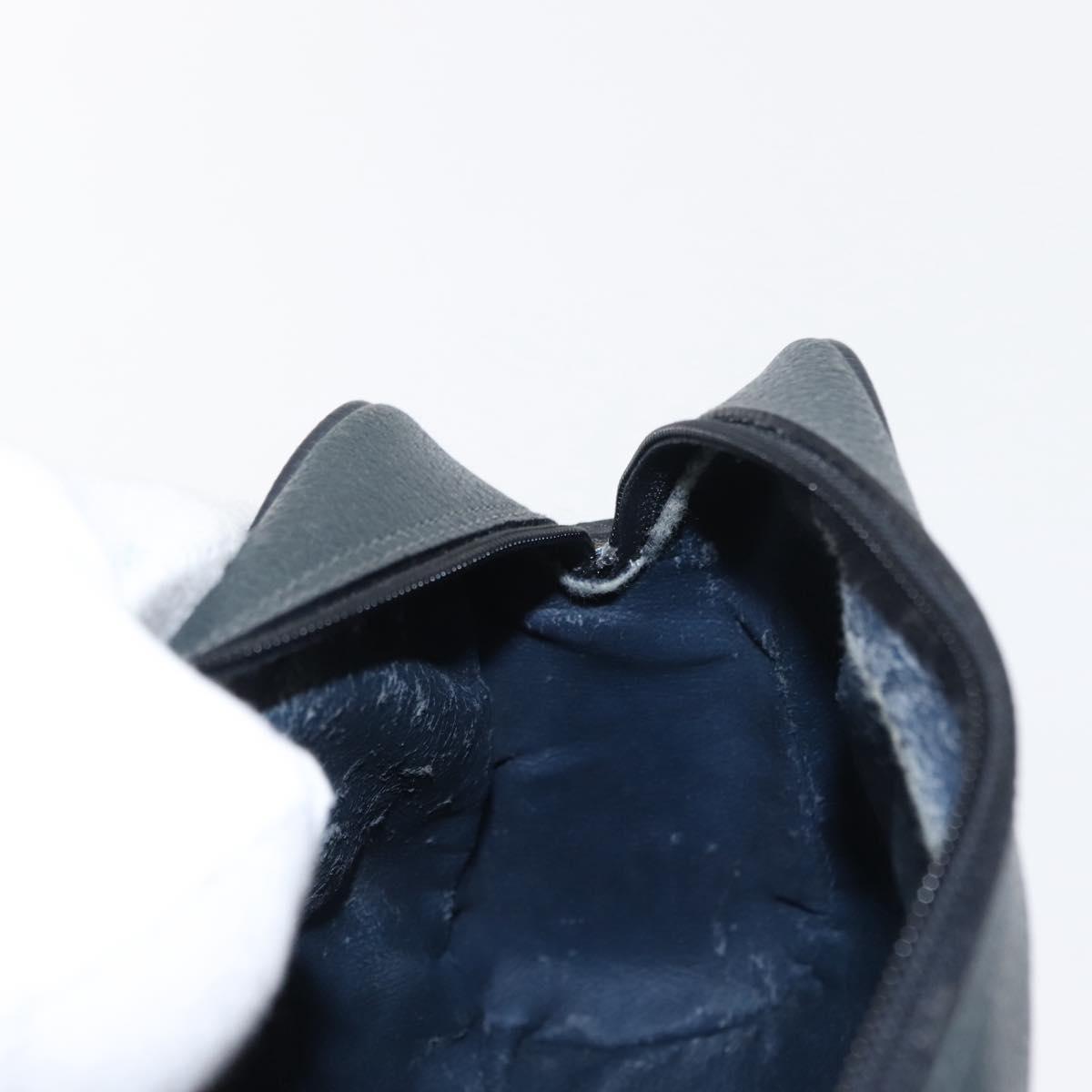 GUCCI GG Supreme Sherry Line Shoulder Bag PVC Navy Gold 119 02 087 Auth gh1136