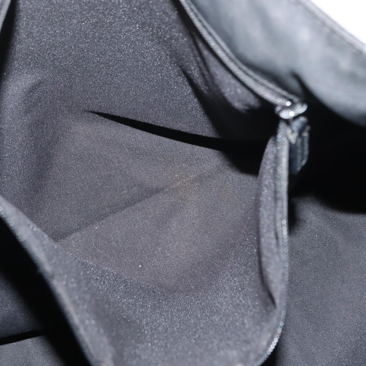 GUCCI GG Canvas Abbey Tote Bag Outlet Black Silver 268639 Auth gh1141