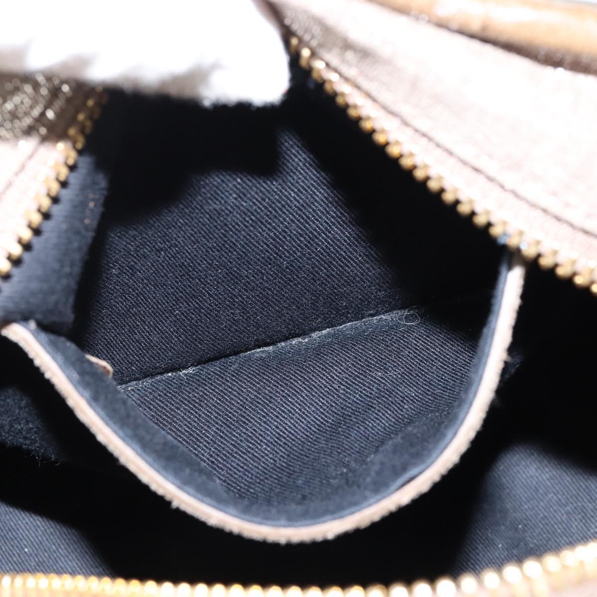 Chloe Etel Hand Bag Leather 2way Beige Gold Auth gh1152