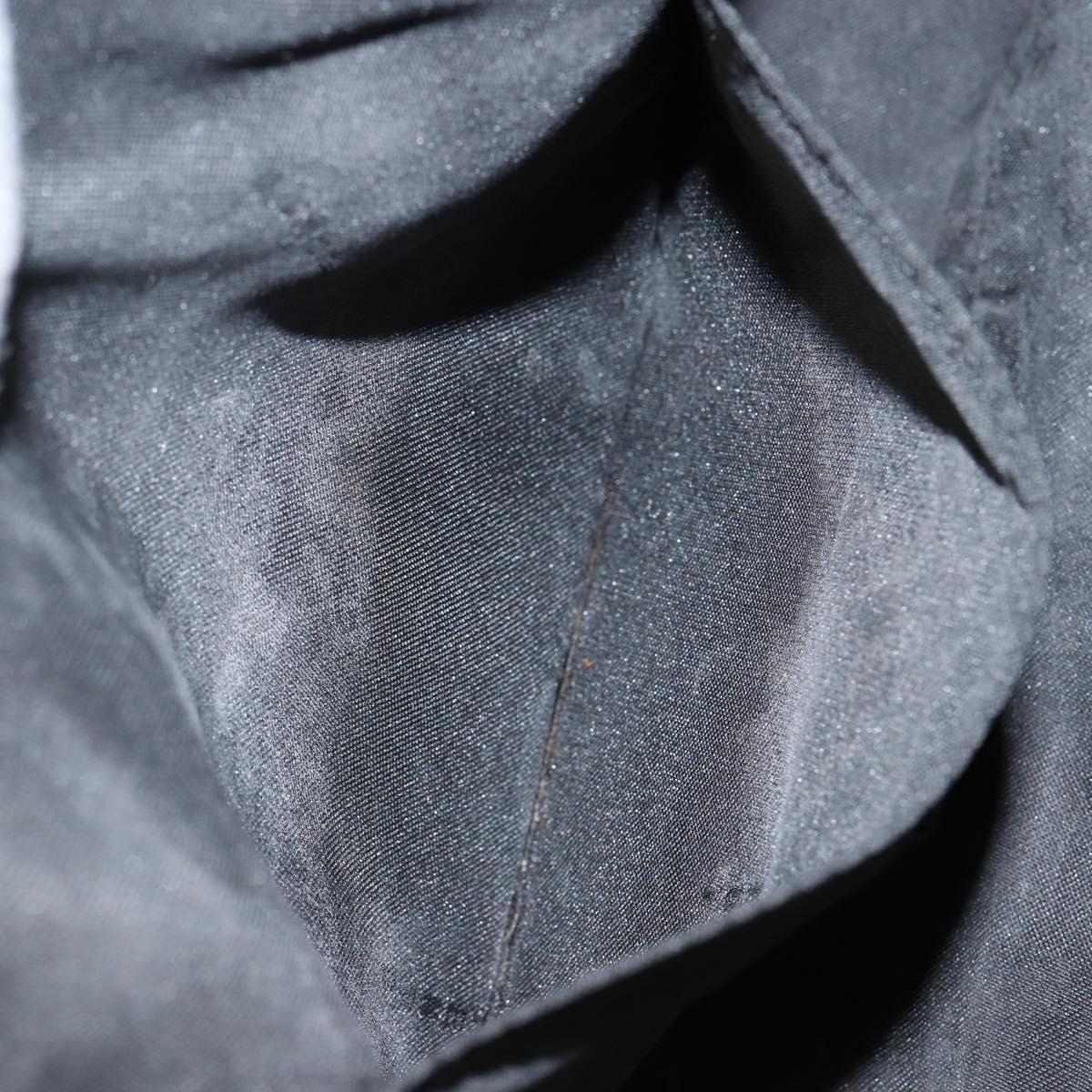 FENDI Zucchino Canvas Hand Bag Black Auth gh1154