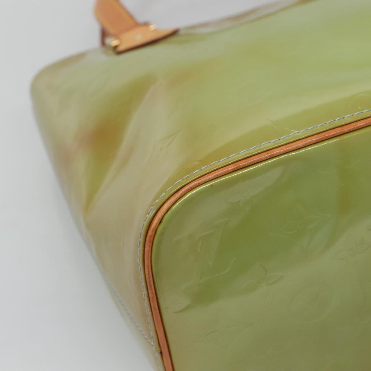 LOUIS VUITTON Monogram Vernis Houston Hand Bag Baby Blue M91005 LV Auth gh116