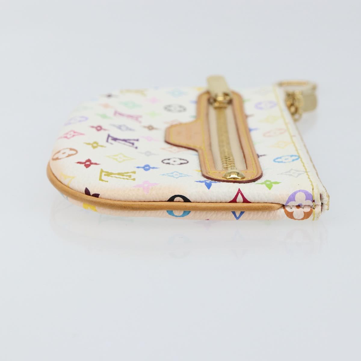 LOUIS VUITTON Monogram Multicolor Pochette MM Pouch White M60028 LV Auth gh1170V