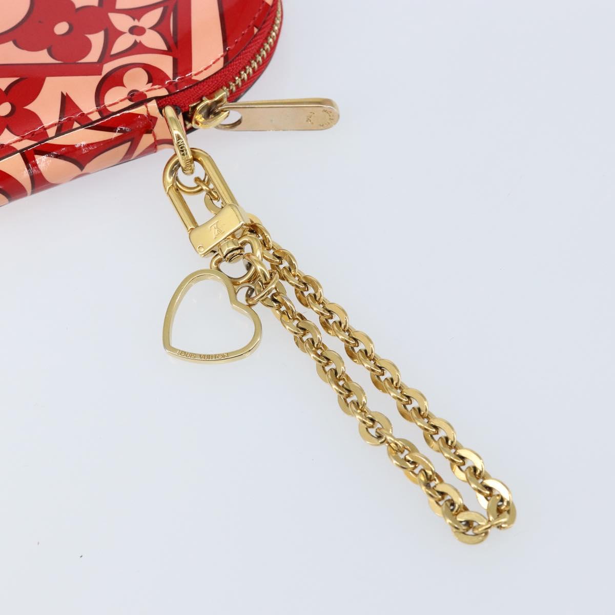 LOUIS VUITTON Sweet Monogram Porte Monnaie Coeur Pink M90133 Auth gh1171