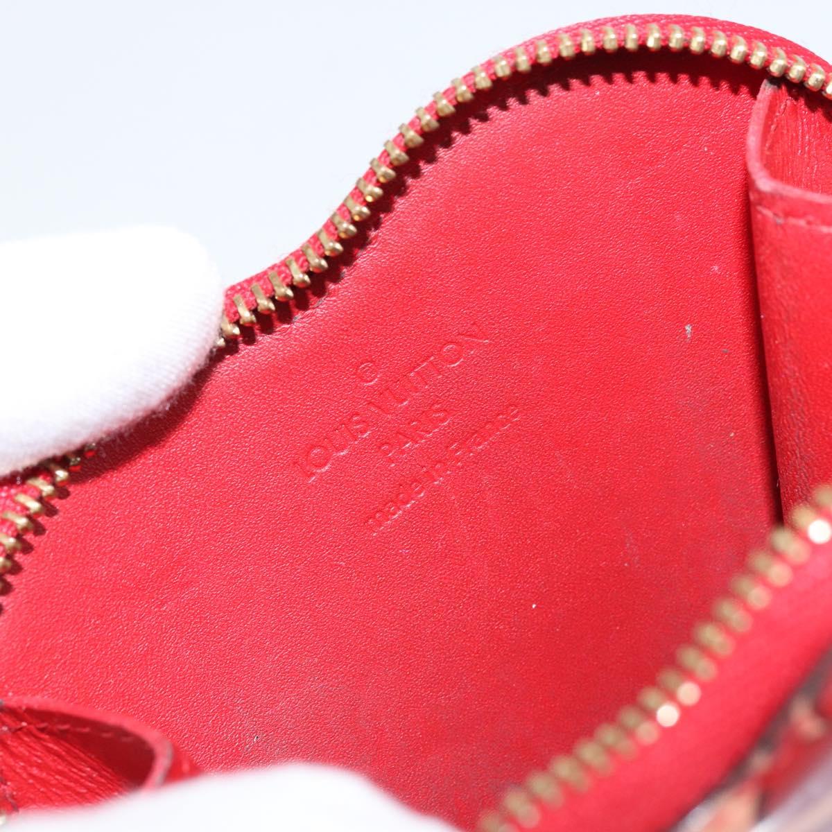 LOUIS VUITTON Sweet Monogram Porte Monnaie Coeur Pink M90133 Auth gh1171