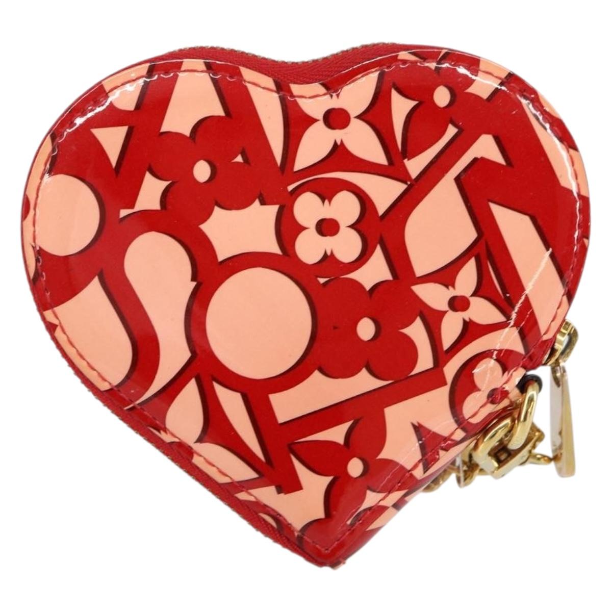 LOUIS VUITTON Sweet Monogram Porte Monnaie Coeur Pink M90133 Auth gh1171