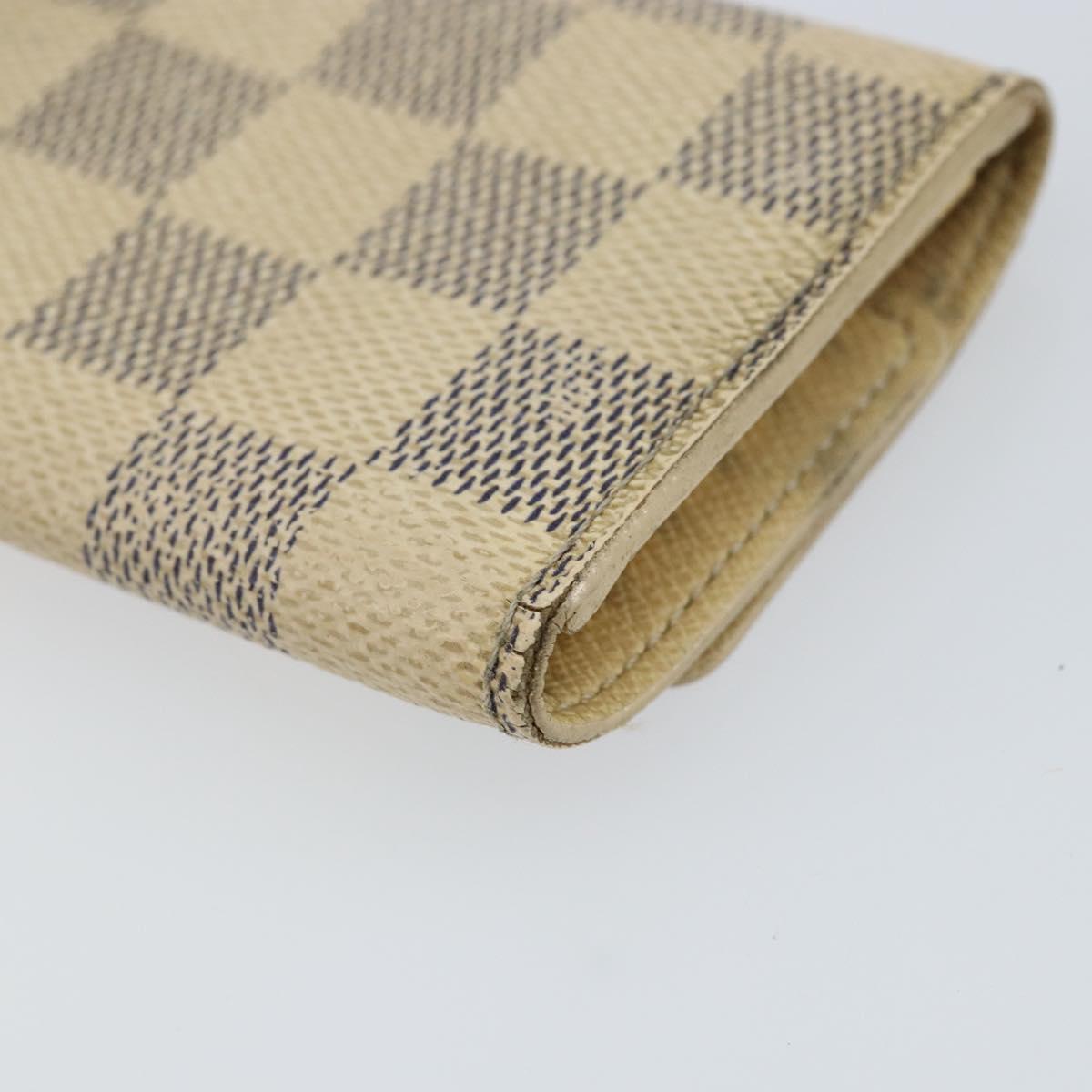 LOUIS VUITTON Damier Azur Multicles 6 Key Case N61745 LV Auth gh1172