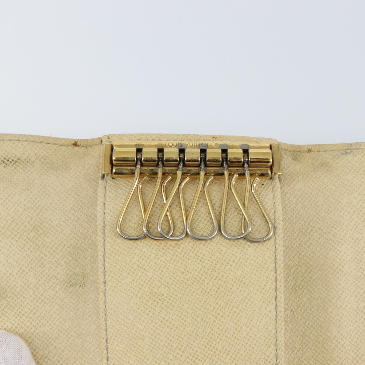 LOUIS VUITTON Damier Azur Multicles 6 Key Case N61745 LV Auth gh1172