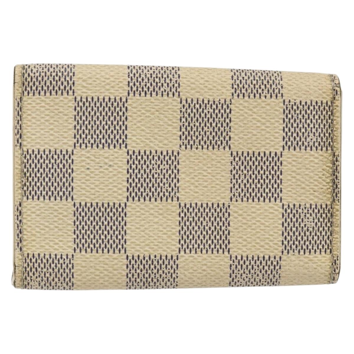 LOUIS VUITTON Damier Azur Multicles 6 Key Case N61745 LV Auth gh1172