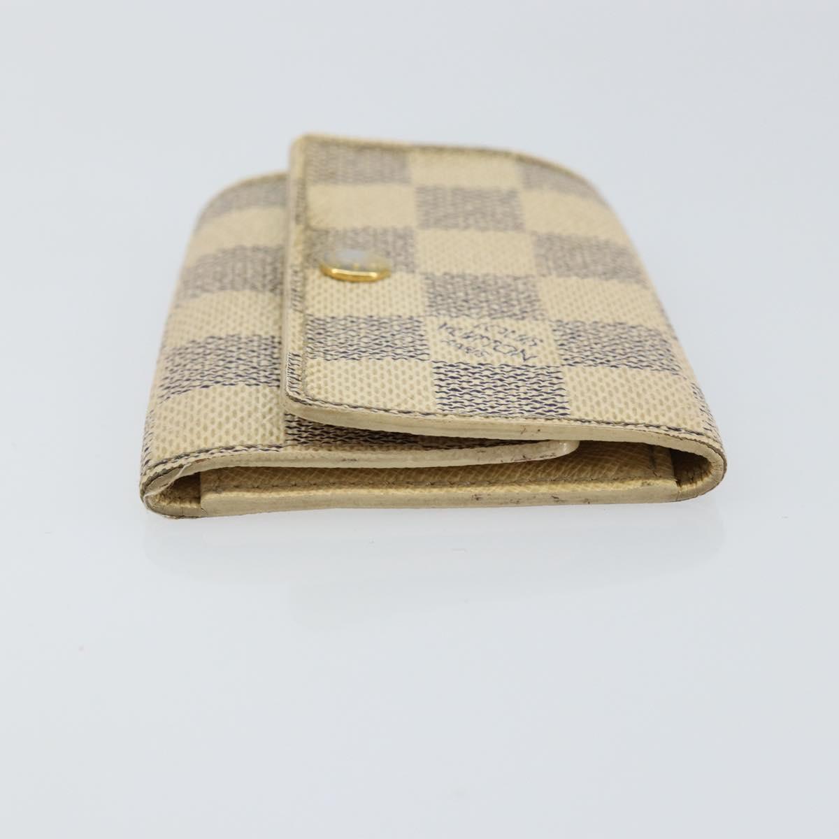 LOUIS VUITTON Damier Azur Multicles 6 Key Case N61745 LV Auth gh1172