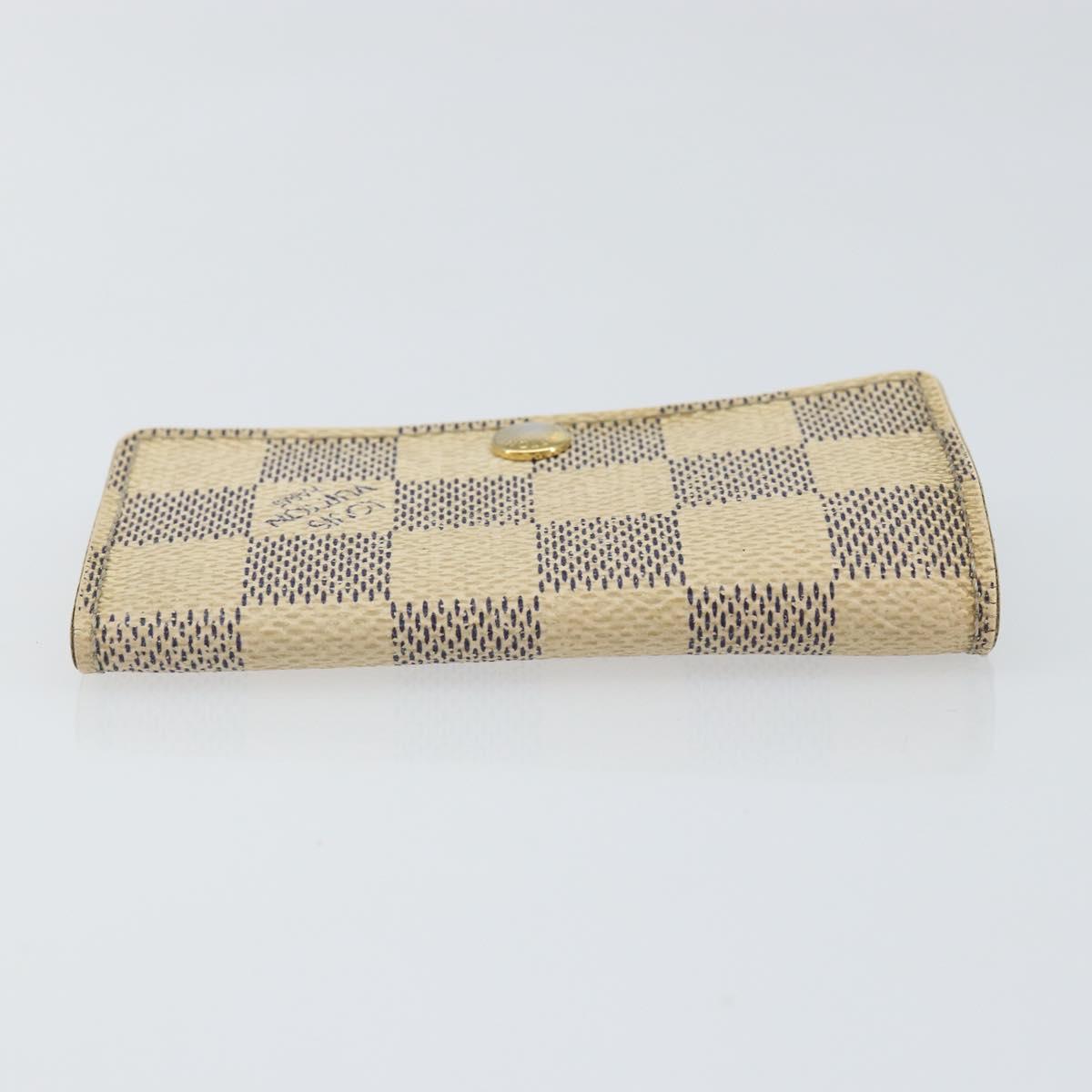 LOUIS VUITTON Damier Azur Multicles 6 Key Case N61745 LV Auth gh1172