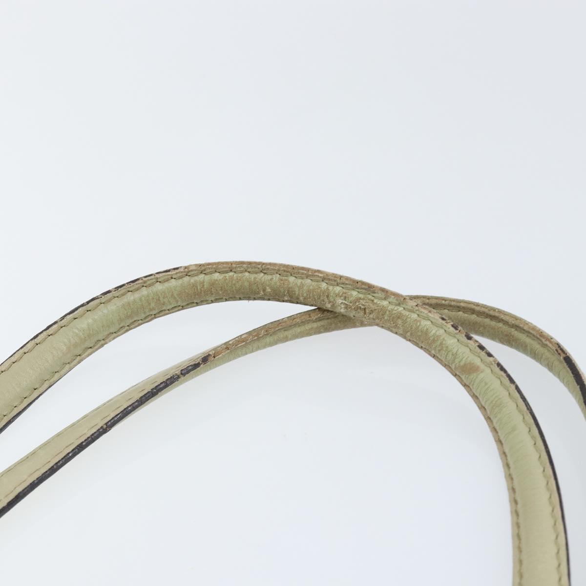 GUCCI GG Canvas Web Sherry Line Tote Bag Beige Gold 257061 Auth gh1178