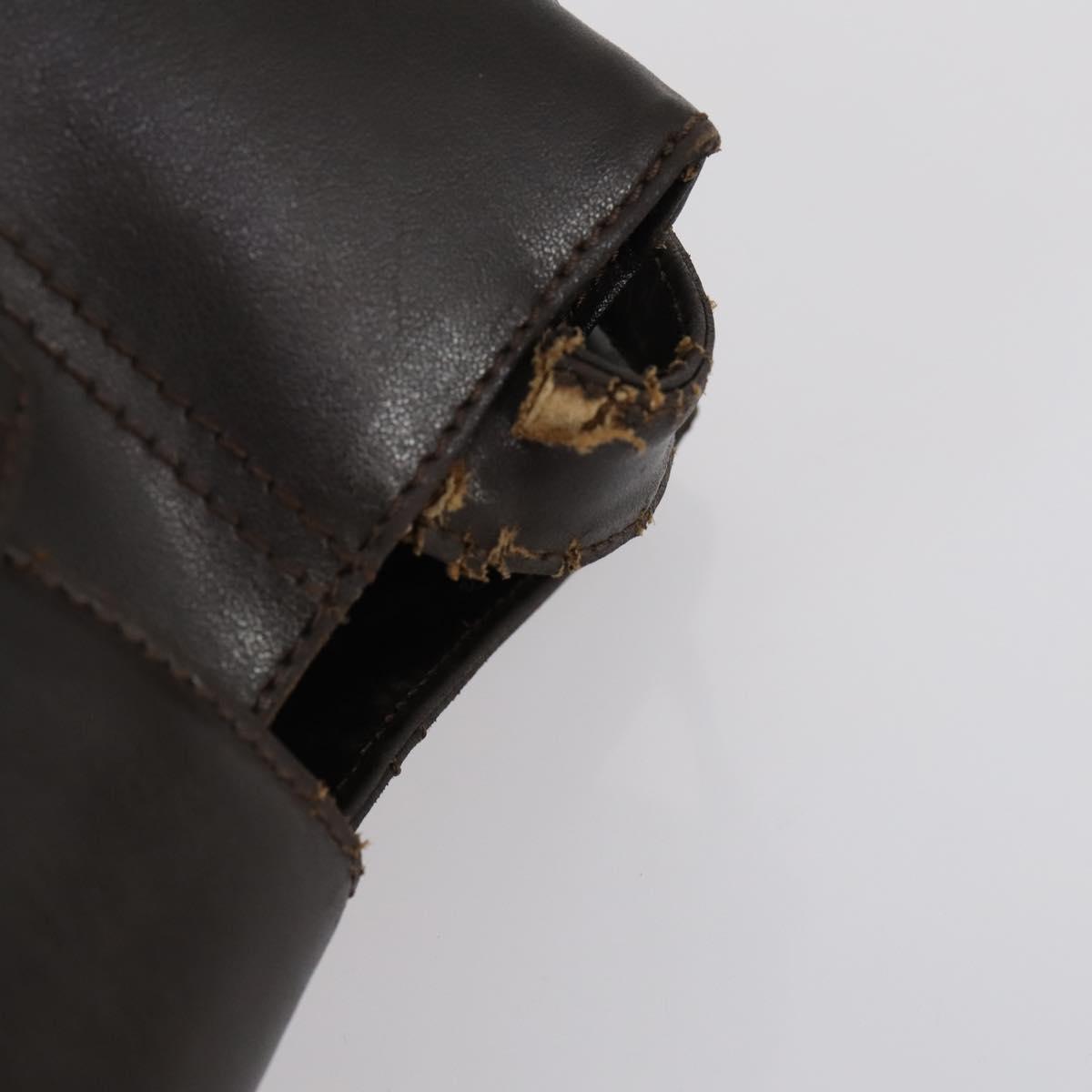 Chloe HUNTING WORLD Bag Leather 2 Set Navy Brown Auth gh1181