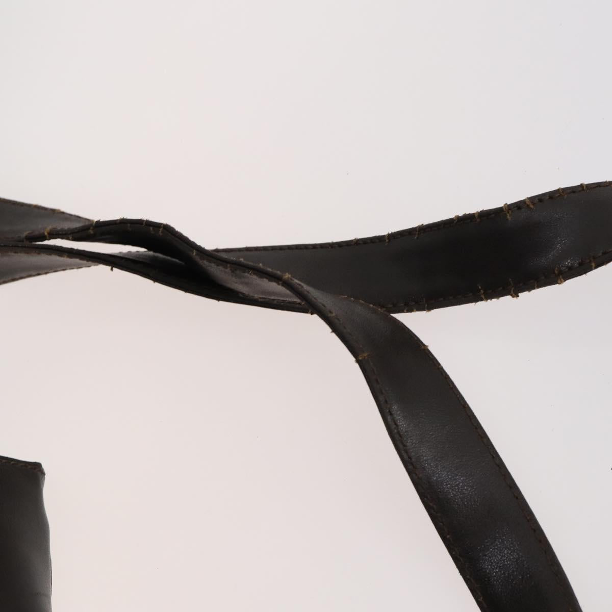 Chloe HUNTING WORLD Bag Leather 2 Set Navy Brown Auth gh1181