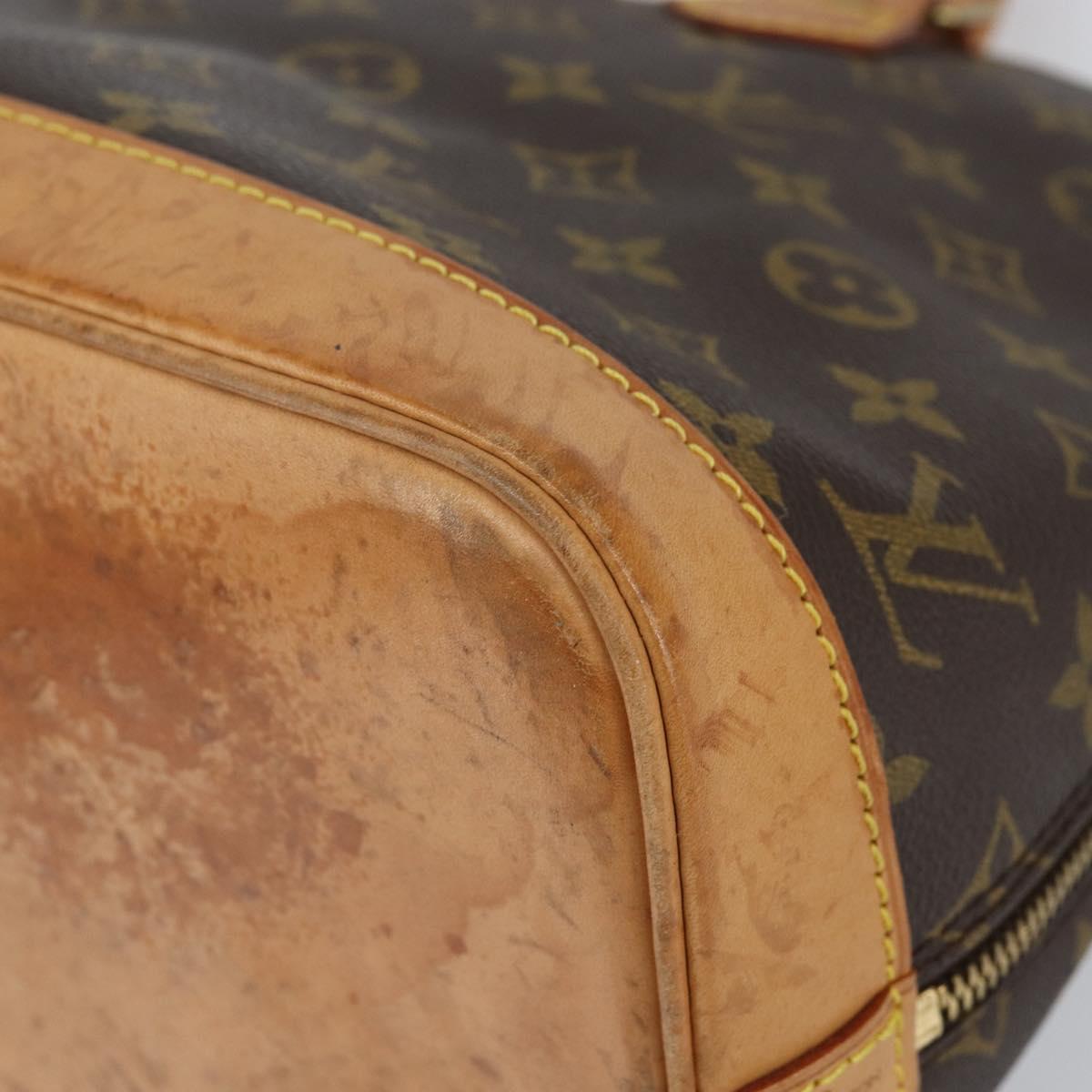 LOUIS VUITTON Monogram Alma Hand Bag M51130 LV Auth gh1185