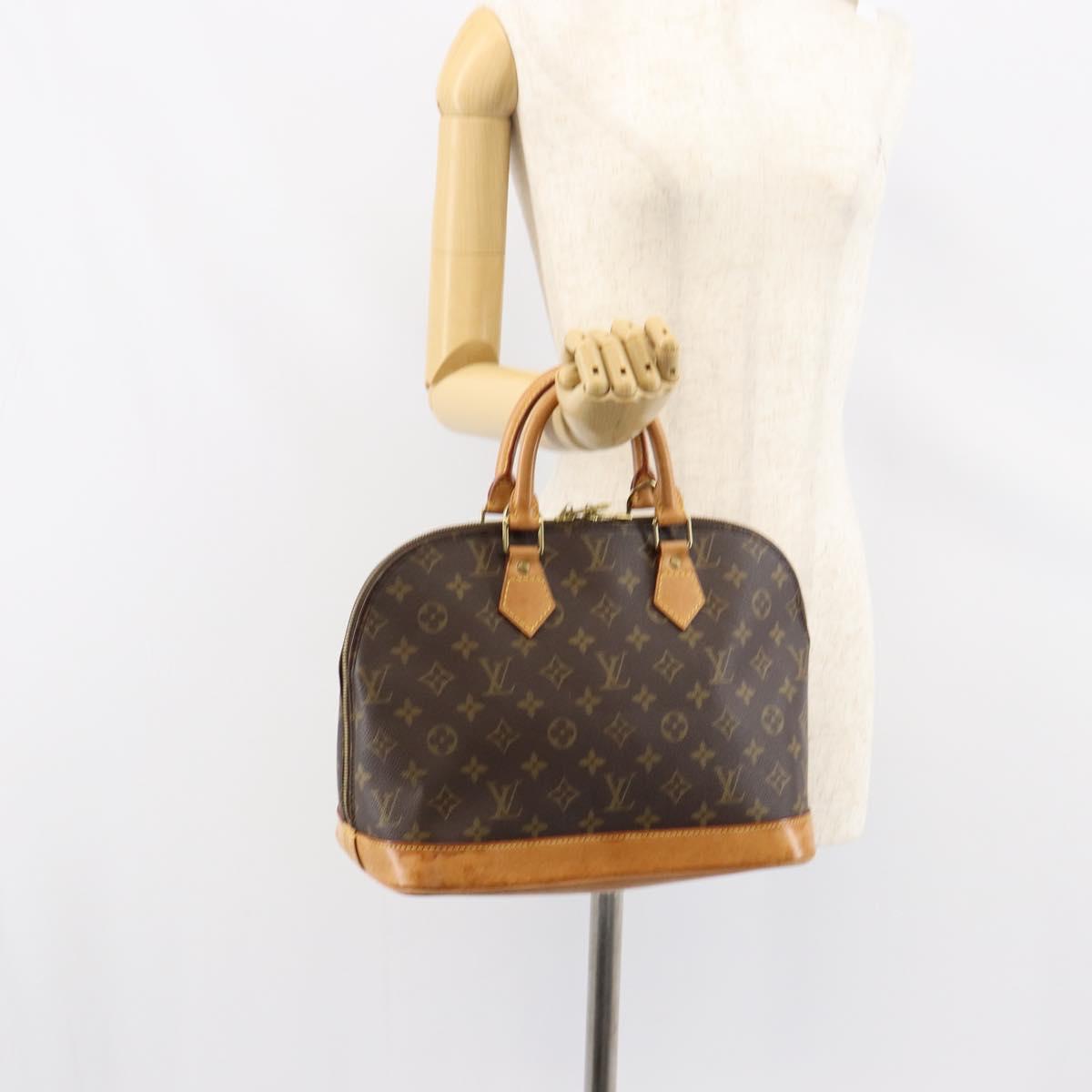 LOUIS VUITTON Monogram Alma Hand Bag M51130 LV Auth gh1185