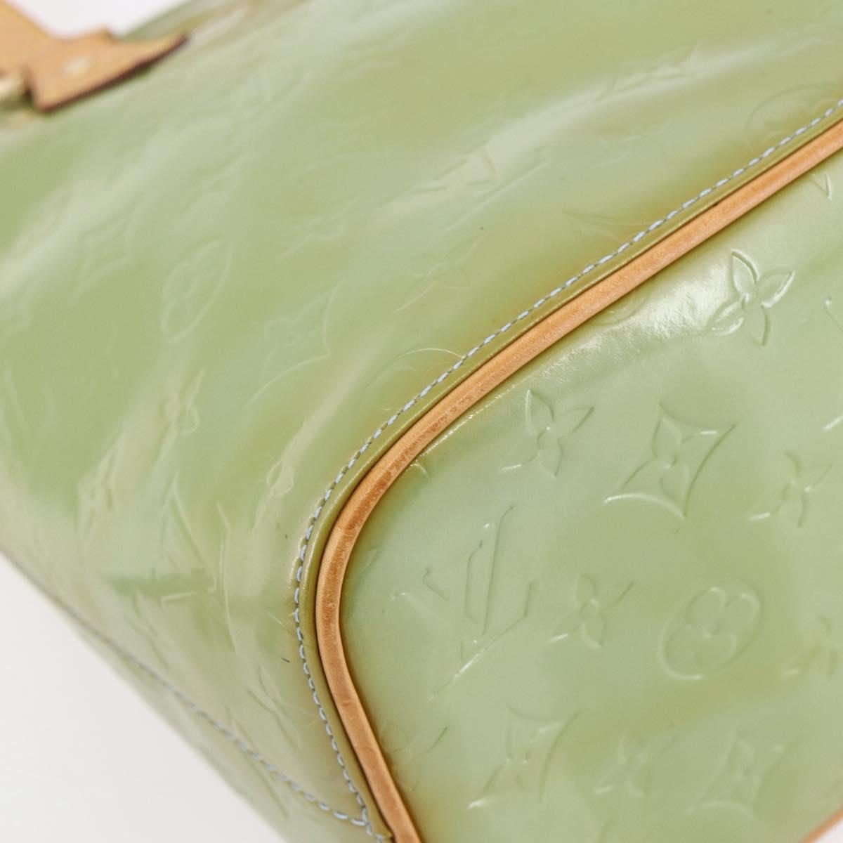 LOUIS VUITTON Monogram Vernis Houston Hand Bag Baby Blue M91005 LV Auth gh1194