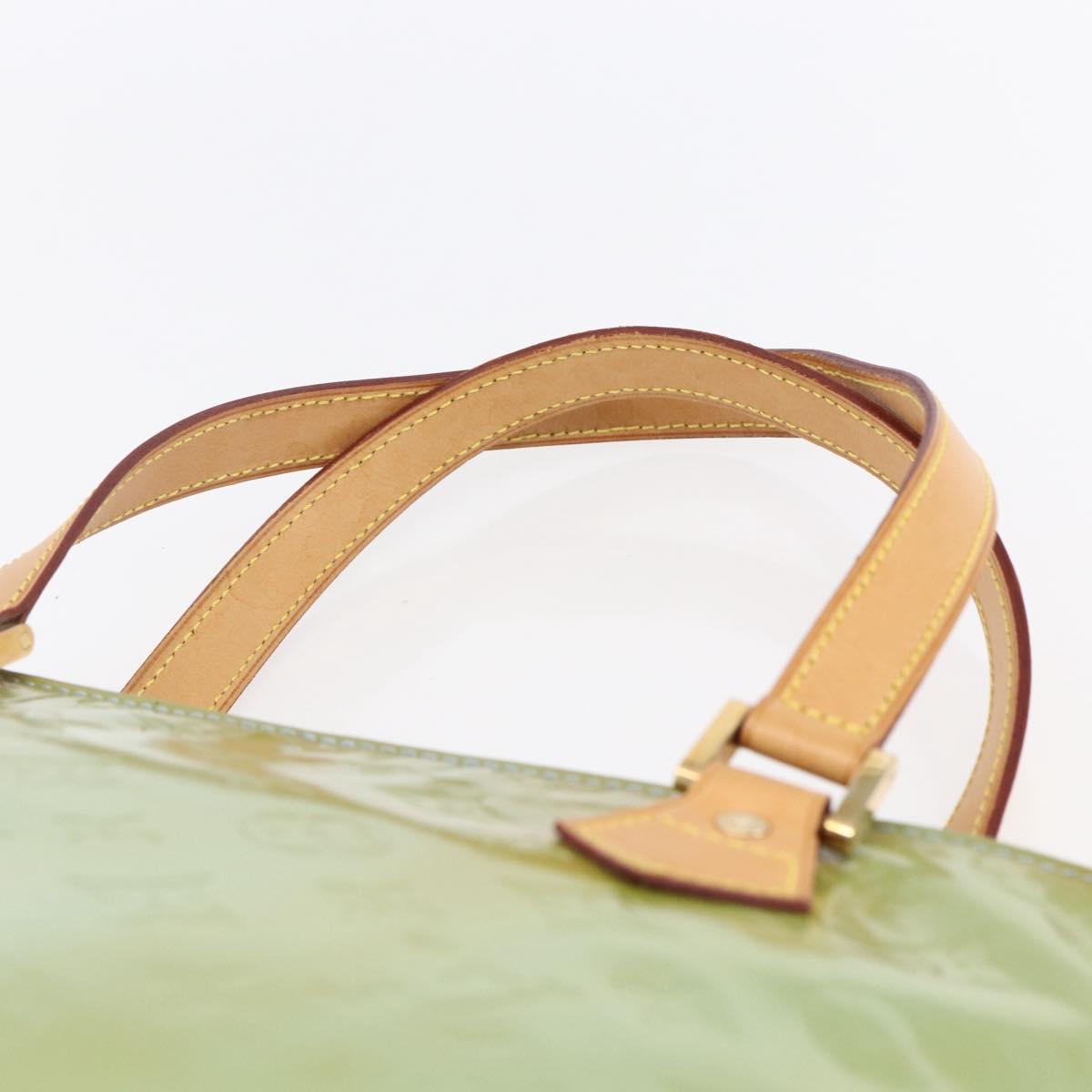 LOUIS VUITTON Monogram Vernis Houston Hand Bag Baby Blue M91005 LV Auth gh1194