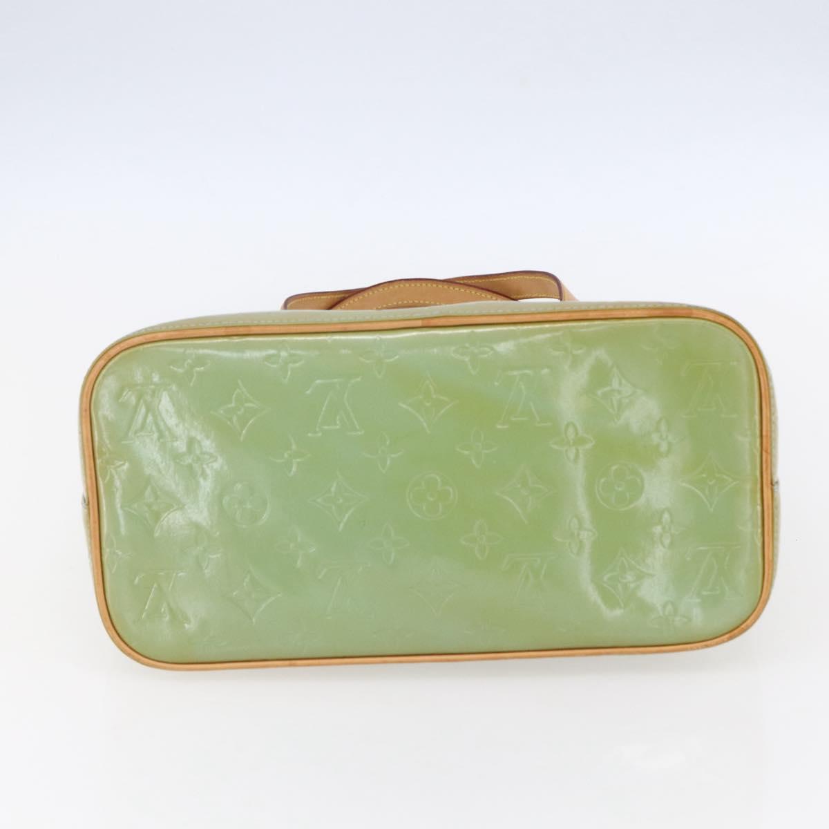 LOUIS VUITTON Monogram Vernis Houston Hand Bag Baby Blue M91005 LV Auth gh1194