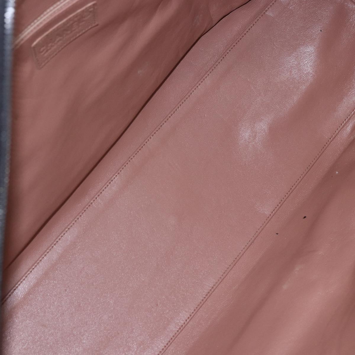 CHANEL Matelasse Boston Bag Caviar Skin Pink Silver CC Auth gh1196