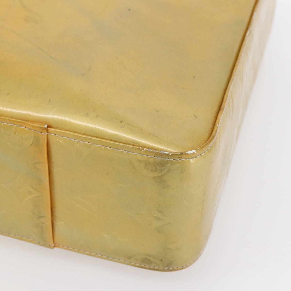 LOUIS VUITTON Monogram Vernis Columbus Tote Bag Gris M91028 LV Auth gh1198