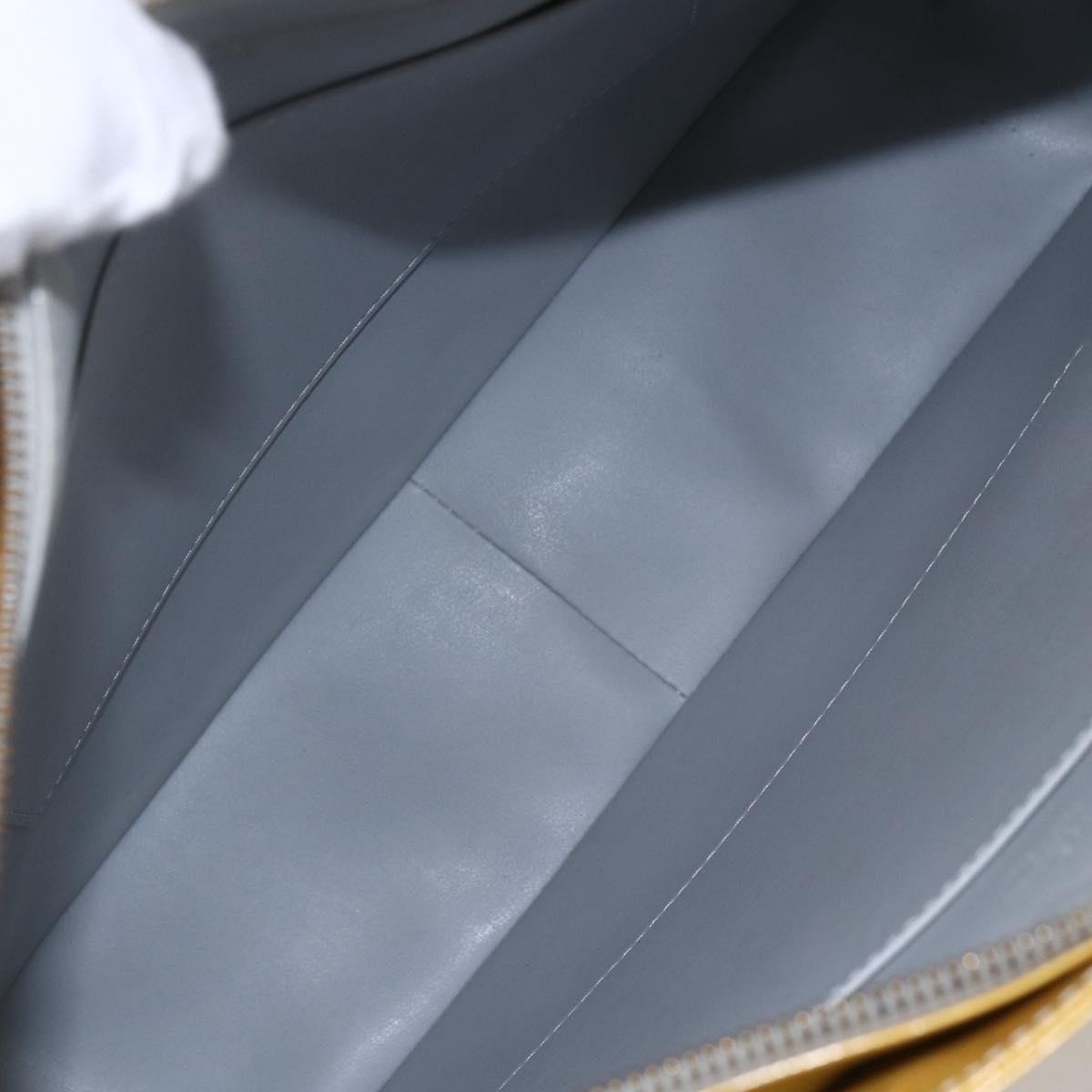 LOUIS VUITTON Monogram Vernis Columbus Tote Bag Gris M91028 LV Auth gh1198