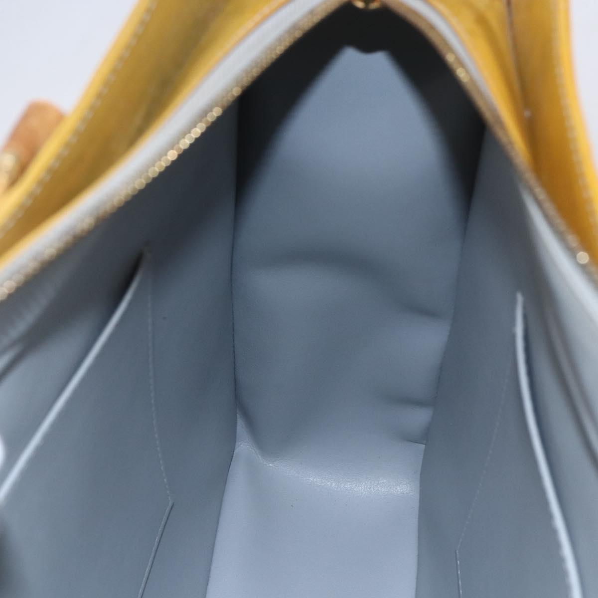 LOUIS VUITTON Monogram Vernis Columbus Tote Bag Gris M91028 LV Auth gh1198