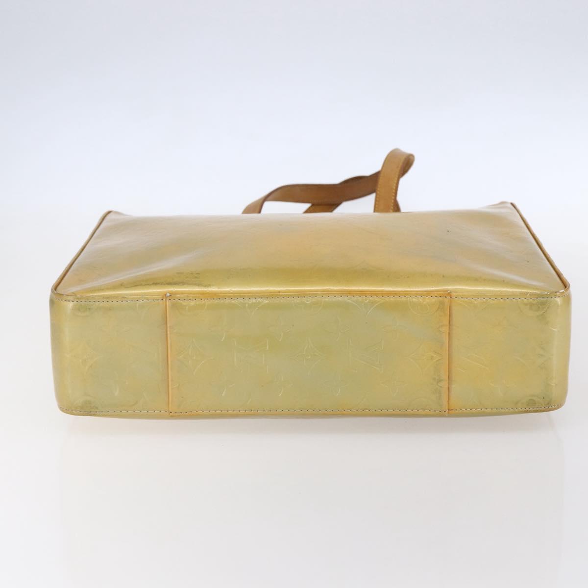 LOUIS VUITTON Monogram Vernis Columbus Tote Bag Gris M91028 LV Auth gh1198