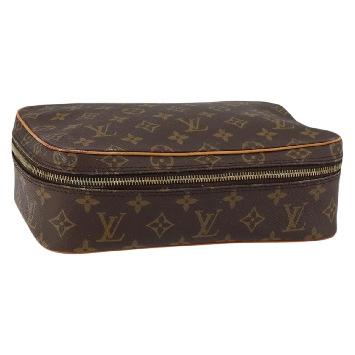 LOUIS VUITTON Monogram Trousse Boite Cosmetic Pouch M47640 LV Auth gh1205