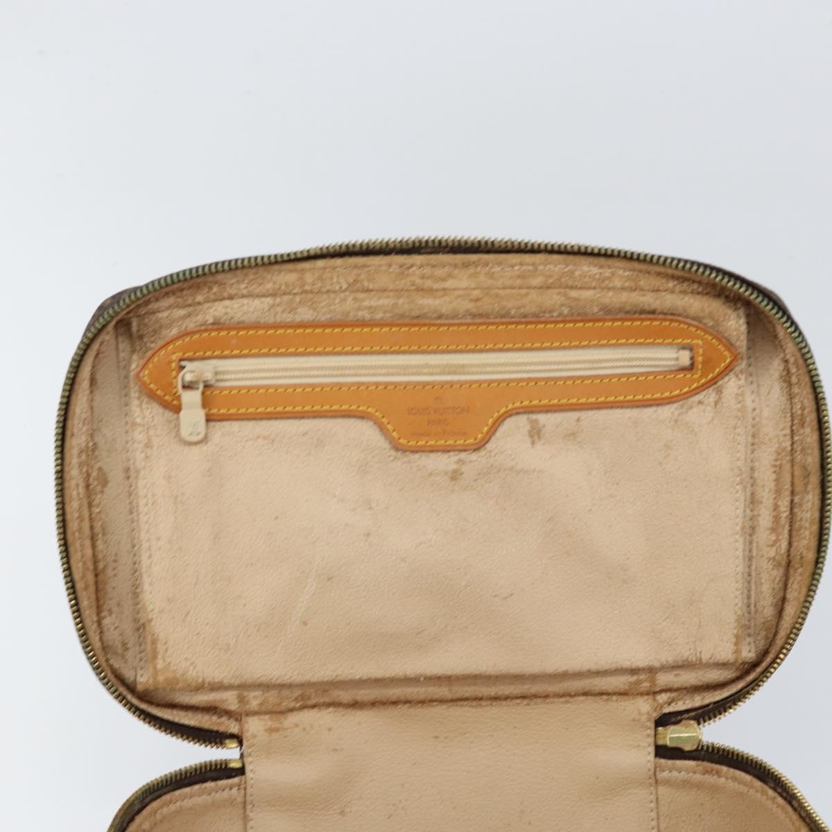 LOUIS VUITTON Monogram Trousse Boite Cosmetic Pouch M47640 LV Auth gh1205