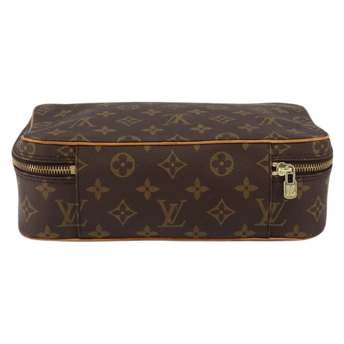 LOUIS VUITTON Monogram Trousse Boite Cosmetic Pouch M47640 LV Auth gh1205
