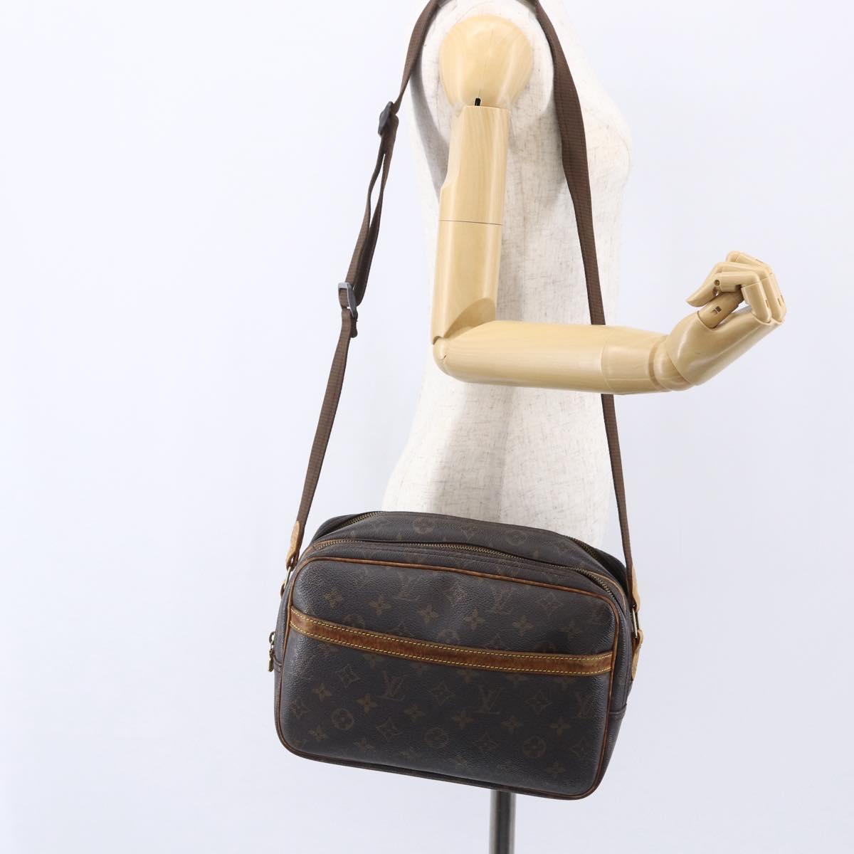 LOUIS VUITTON Monogram Reporter PM Shoulder Bag M45254 LV Auth gh1209