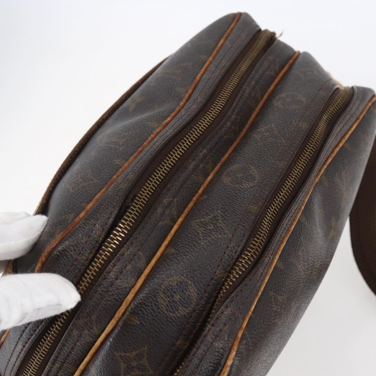LOUIS VUITTON Monogram Reporter PM Shoulder Bag M45254 LV Auth gh1209