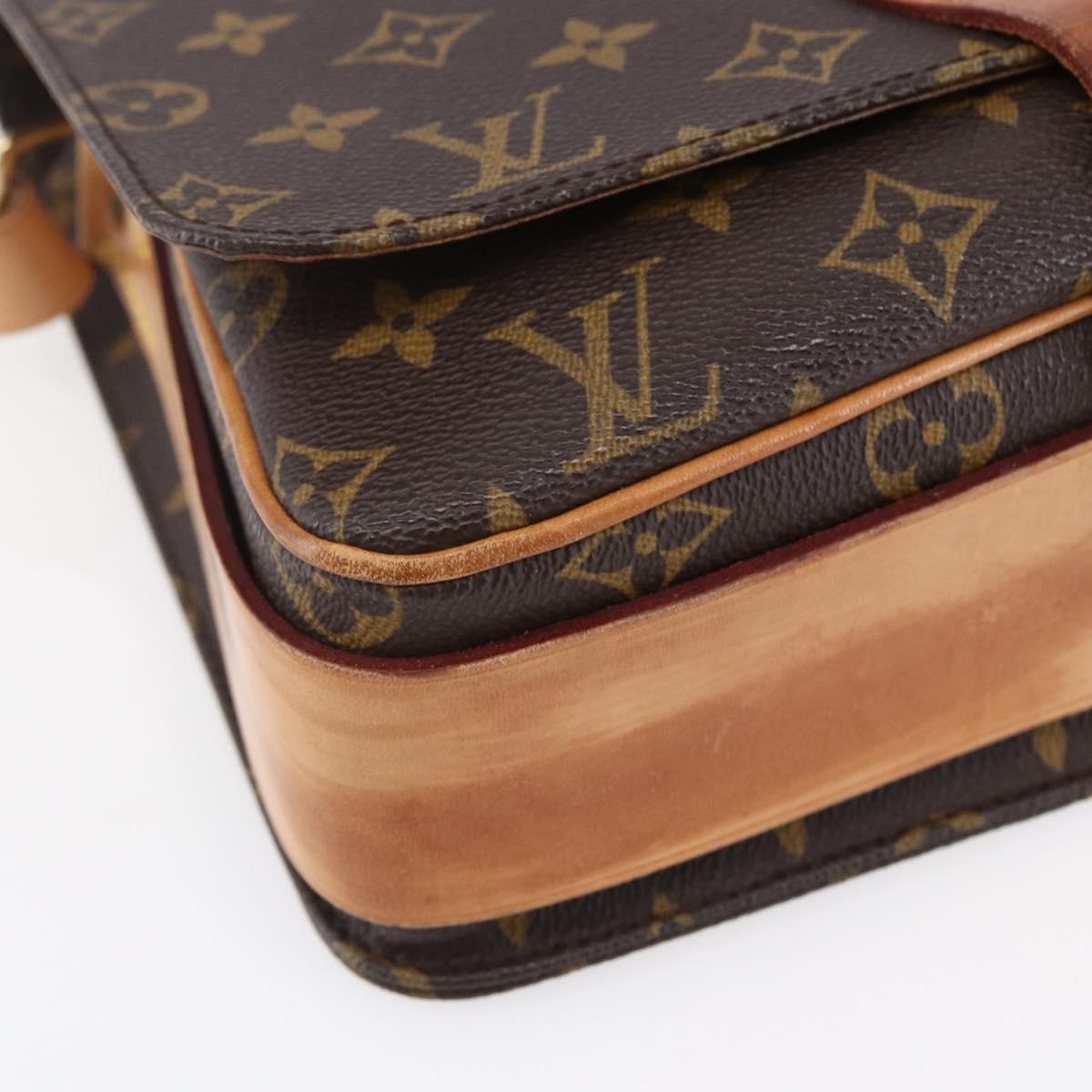 LOUIS VUITTON Monogram Cartouchiere GM Shoulder Bag M51252 LV Auth gh1217