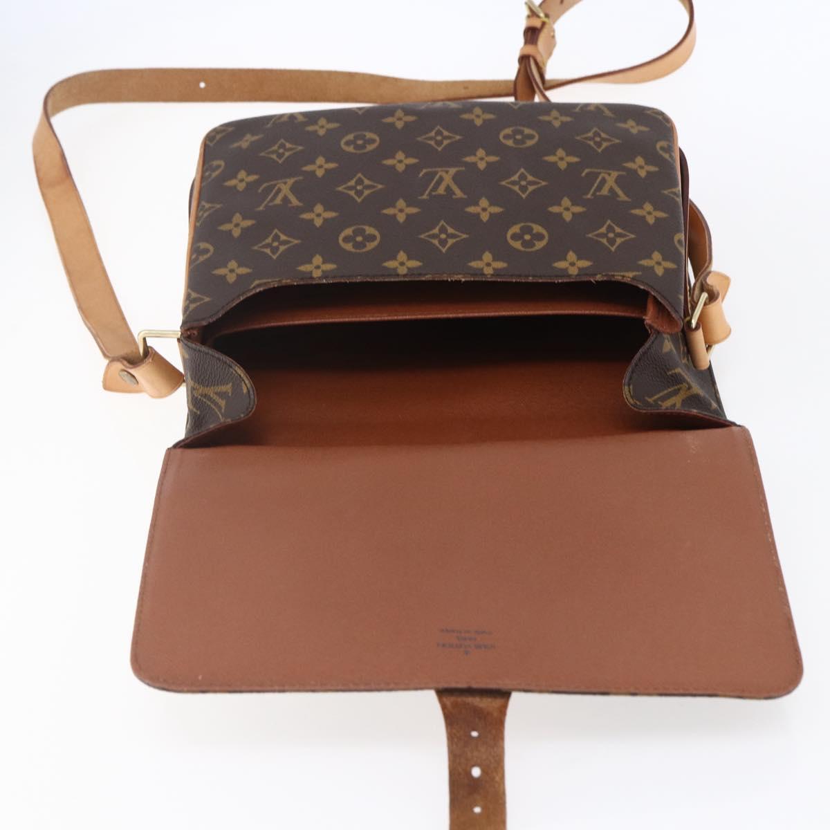 LOUIS VUITTON Monogram Cartouchiere GM Shoulder Bag M51252 LV Auth gh1217