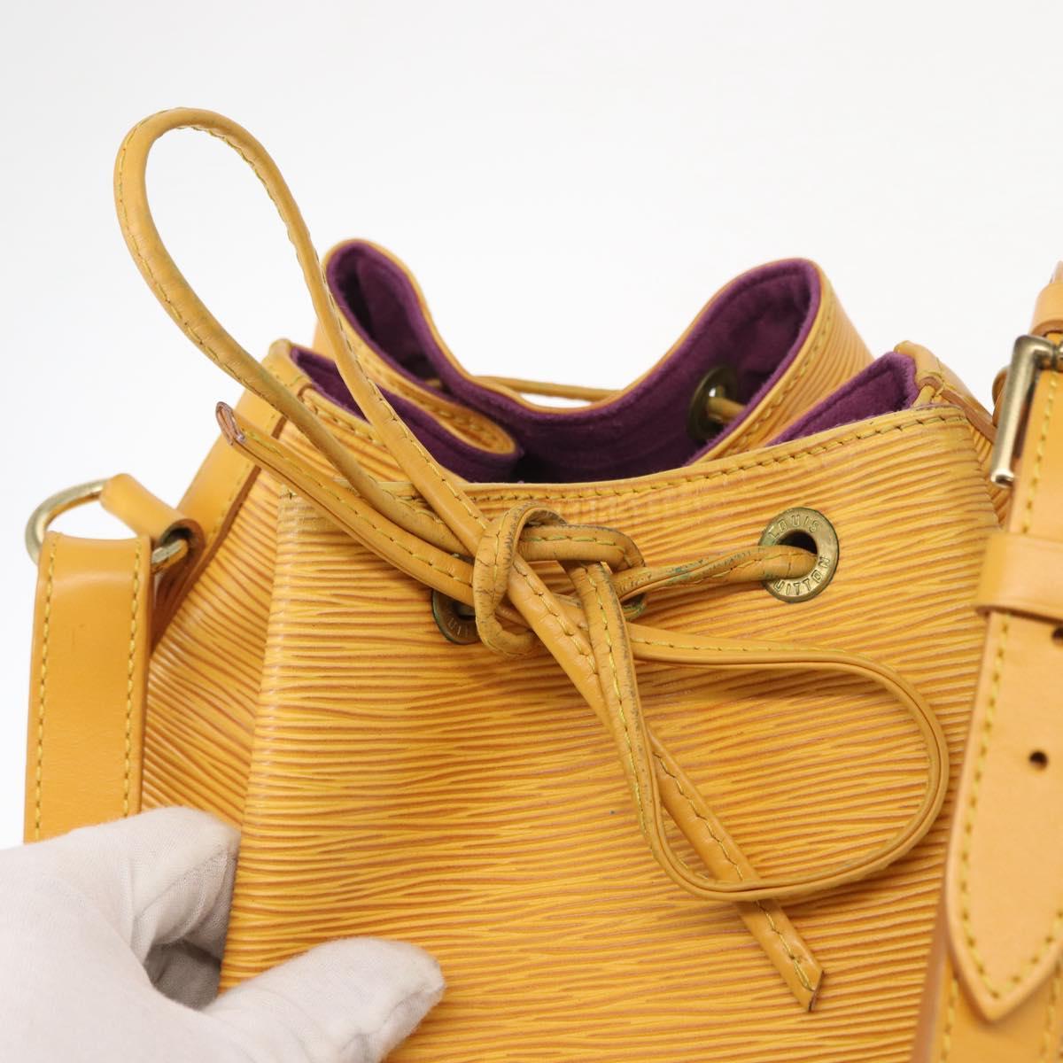 LOUIS VUITTON Epi Noe Shoulder Bag Tassili Yellow M44009 LV Auth gh1226