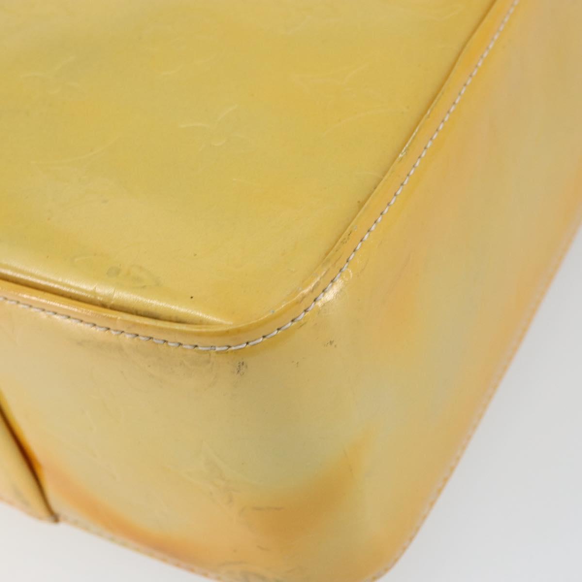 LOUIS VUITTON Monogram Vernis Columbus Tote Bag Gris M91028 LV Auth gh1229