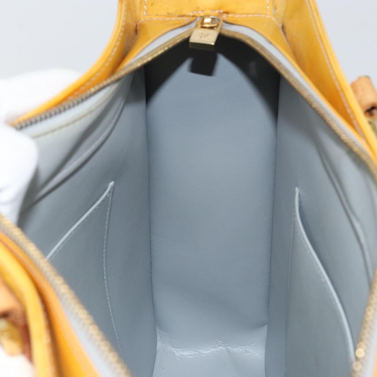 LOUIS VUITTON Monogram Vernis Columbus Tote Bag Gris M91028 LV Auth gh1229