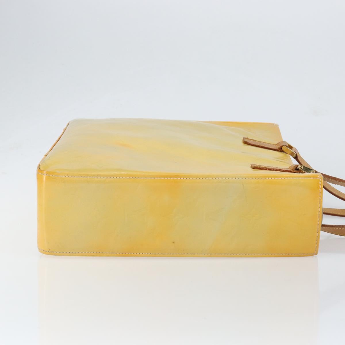 LOUIS VUITTON Monogram Vernis Columbus Tote Bag Gris M91028 LV Auth gh1229