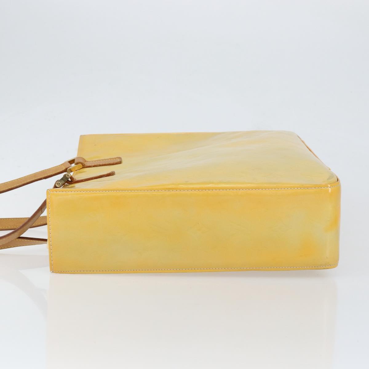 LOUIS VUITTON Monogram Vernis Columbus Tote Bag Gris M91028 LV Auth gh1229