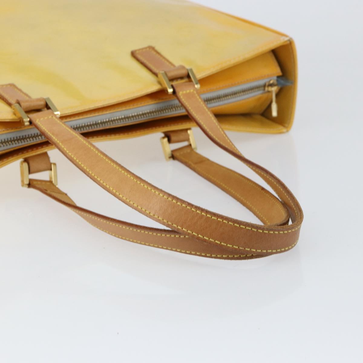 LOUIS VUITTON Monogram Vernis Columbus Tote Bag Gris M91028 LV Auth gh1229