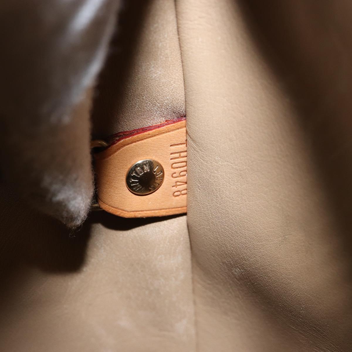 LOUIS VUITTON Monogram Vernis Houston Hand Bag Beige M91004 LV Auth gh1246