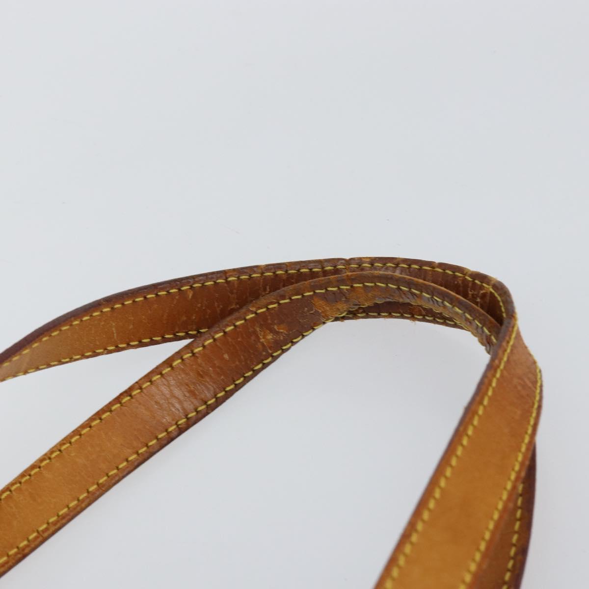 LOUIS VUITTON Monogram Vernis Houston Hand Bag Beige M91004 LV Auth gh1246